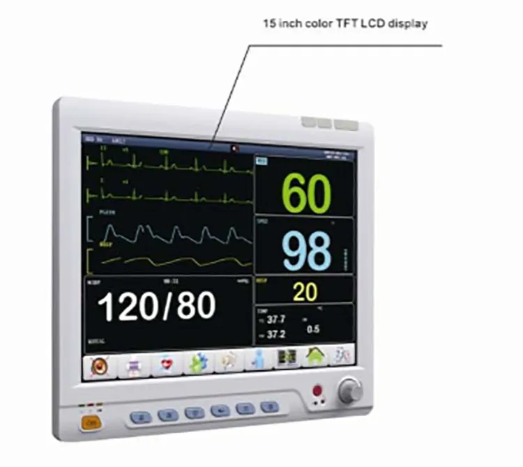 New patient monitor TR-900E 5 inch (wall) multi-parameter touch screen monitors for sale